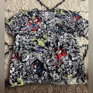 Marvel scrub top